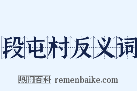 段屯村反义词是什么意思的图片